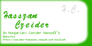 hasszan czeider business card